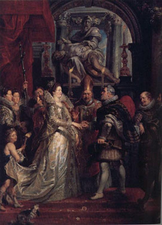 Peter Paul Rubens The Wedding by Proxy of Marie de'Medici to King Henry IV (MK01) Germany oil painting art